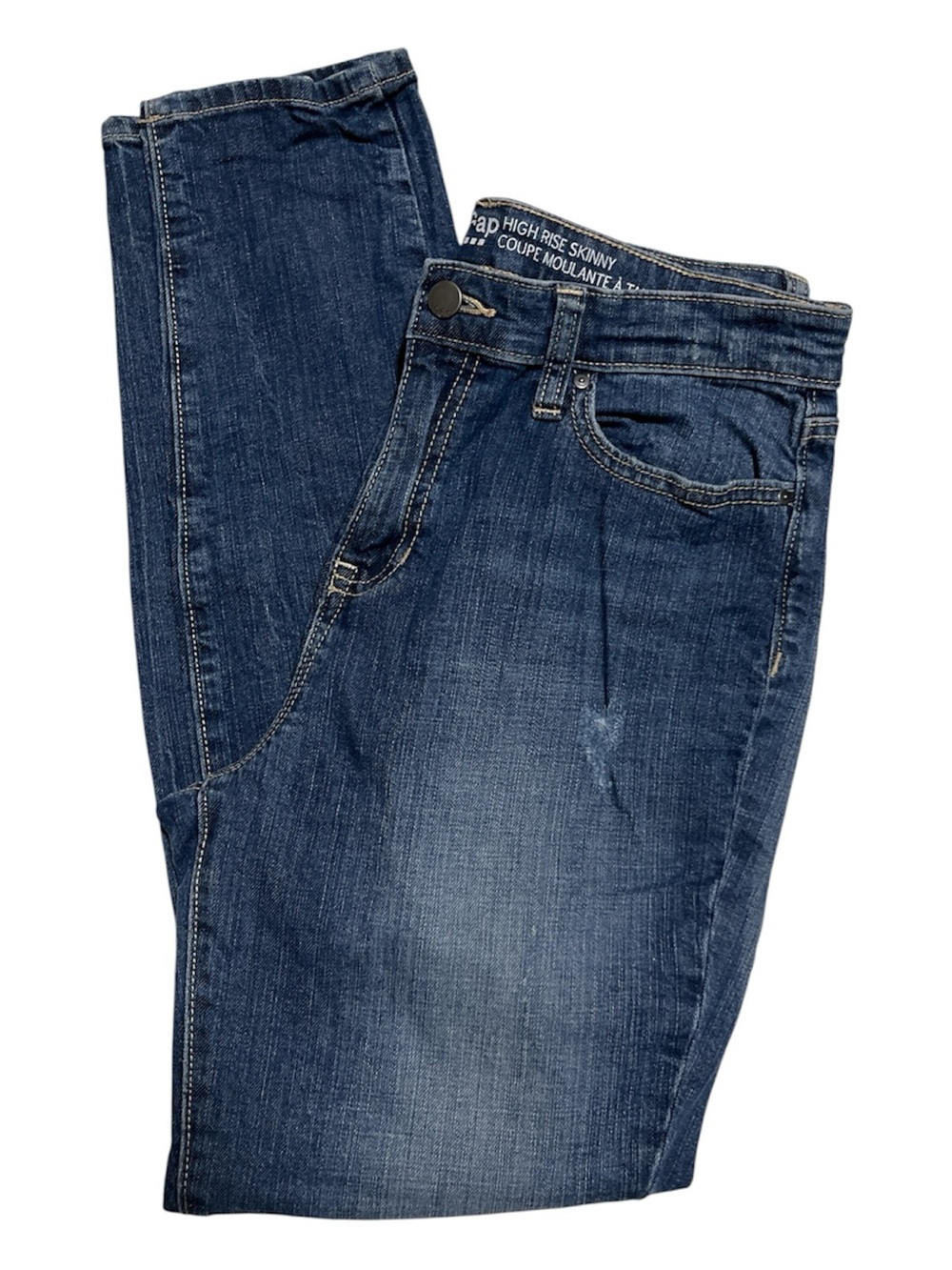 GAP Women’s High Rise Skinny Jeans in Dark Blue Wash Size 8/29